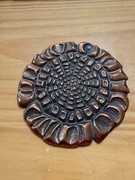 Ritka finn brutalista bronz plakett / falidísz - Pentti Sarpaneva "Pitsi" (Turun Hopea)