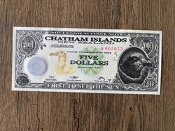 Chatham-Szigetek 5 Dollár 2001 UNC