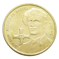 Poland, 2 zloty 2002 - WWII military leaders - General Władysław Anders aUNC