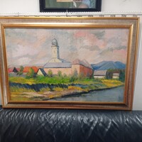 Nagybánya, Unknown Artist's Canvas Painting