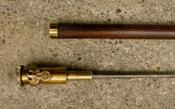 German SS Handle Dagger Cane, Walking Stick, Telescopic Blade