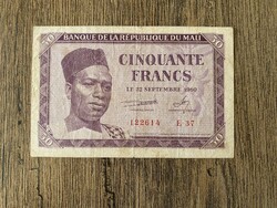 Mali 50 Francs 1960 F