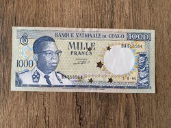 Kongói Demokratikus Köztársaság 1000 Francs 1964 UNC