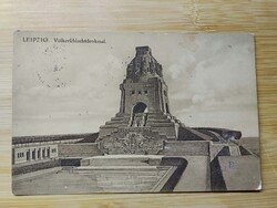 Antik lap,Németország, Leipzig, LipcseA népek csatájának emlékműve,Völkerschlachtdenkmal kb:1930