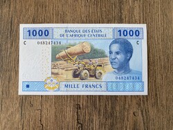 Csád 1000 Francs 2002 UNC