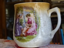 ANTIQUE ZSOLNAY RARE IRIS KOLOZSVÁR PORCELAIN MUG