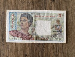 Indokína Tahiti 20 Francs 1954-58 VF