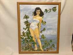 Edit Scheffer's painting entitled On the Beach.