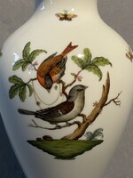 Herendi Rothschild madaras porcelán váza