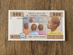 Csád 500 Francs 2002 UNC