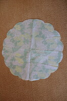 Napkin, old round, thin membrane