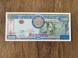 Burundi 2000 Francs 2001 UNC