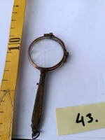 Régi kihajtható nyeles szemüveg, lornyon (lorgnette