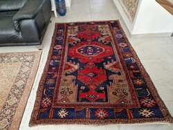 Hamadan Hand-Knotted 128x200 Wool Persian Rug MZ524
