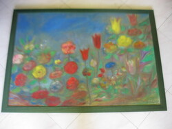 Bakányi Gyula festmény 75 x 105 keretezve