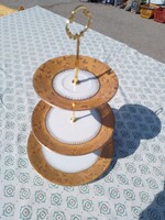 MZ Czechoslovakia marked, multi-tiered serving tray, platter, cake stand for sale
