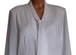 Elegáns rugalmas ekrü-fehér blúz L/XL-es 724