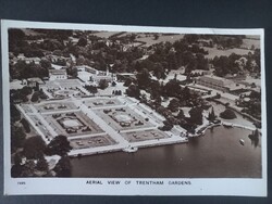 Trentham Gardens, Staffordshire, Anglia – légifelvétel a kertekről, 1961
