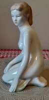 Hollóházi porcelain female nude