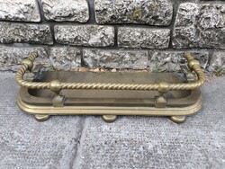 Beautiful Brass Fireplace Insert Szikrafogó Hamus for Stoves, approx 6.5 kg