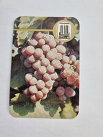 KUNBAJA-BÁCSSZŐLŐSI STATE FARM Card Calendar 1976 - Grape