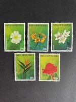 Pápua Új-Guinea virágok 1997 postatiszta