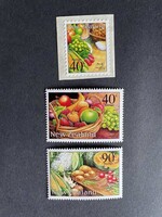 Új-Zéland ételek gyümölcsök zöldségek 2002 postatiszta