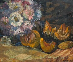 László Benkő - Yellow Melon Still Life