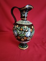 Folk Enamel Pot - Richly Decorated!!!