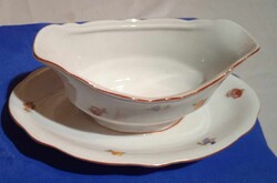 Hungarian Sause Holder in excellent shape read 9 cm high and 20.5 cm wide