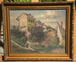 (N) Tibai-Takáts Jenő (1876-1943) : Tabán, Horgony u., 1924