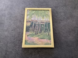Antique small-sized print, in modern frame.