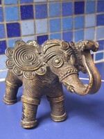 Vintage Indian Tribal Elephant Statue. 344 g.