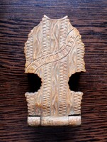 Antique carved pocket watch case