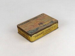 2B695 Antik egyiptomi szivarka fémdoboz pléhdoboz FIORAVANTI CIGARETTE PORT-SAID