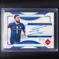 Olivier Giroud 2022 Panini National Treasures Definitive Ink On Card Autograph /99 #DI-OG