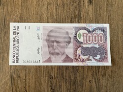 Argentína 1000 Australes 1988-89 UNC