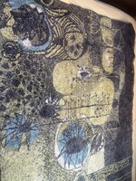 Pecsi László paul klee textilművész mid century fali kárpit fali szonyeg