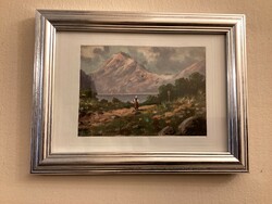 Antique small-sized print, in modern frame.