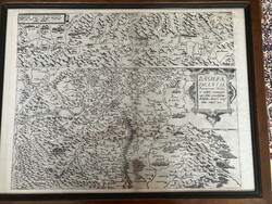 1593 Gerard de Jode Copperplate (1509-1593), with authenticity certificate, double-sided framing