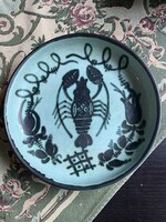 Gorka Géza turquoise-black crab dish