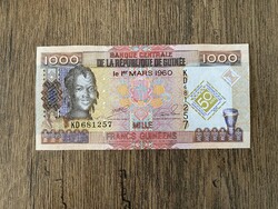 Guinea 1000 Francs 2010 UNC
