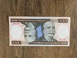 Brazília 1000 Cruzeiros 1985 UNC