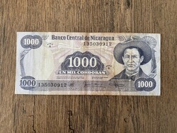 Nicaragua 1000 Cordobas 1985 VF
