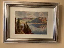 Antique small-sized print, in modern frame.