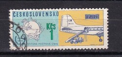 1974 Csehszlovákia 1kcs Pecsételt Bélyeg Az Egyetemes Postaegyesület fennállásának 100. évfordulója