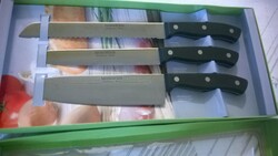 Stainless steel 3db-os készkészlet 37 cm kiváló minőség. Séfnek, otthoni használatra