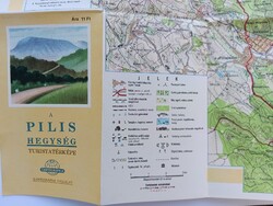 Pilis Mountains tourist map 1978 Cartographia Budapest 010015-10