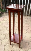 Vintage Art Deco Mahogany Pedestal Plant Stand