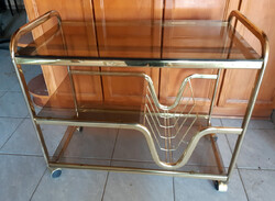 Vintage rolling media stand / bar cart ('70s, Italian retro design) for sale!